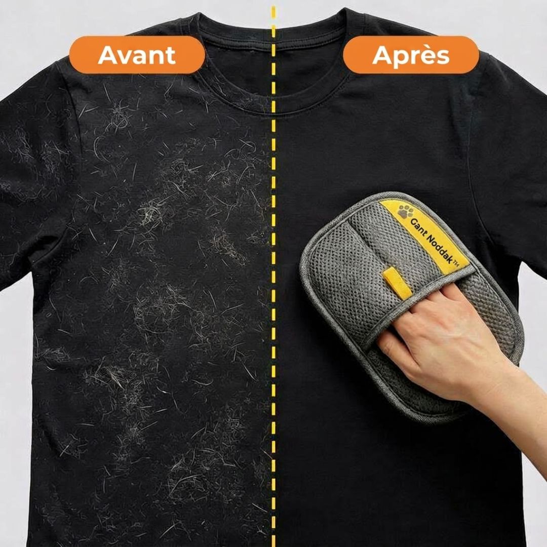 Gant Malin Québec Nettoyant Anti-Poils Réutilisable