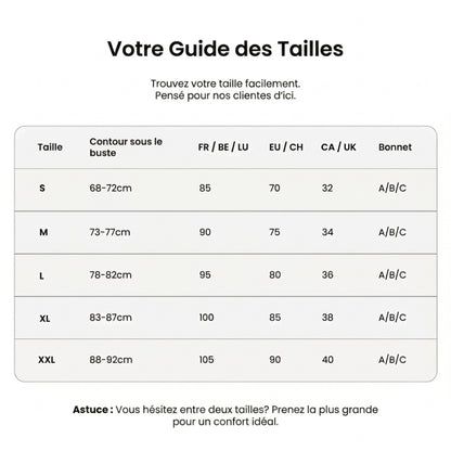Soutien-gorge invisible sans bretelles