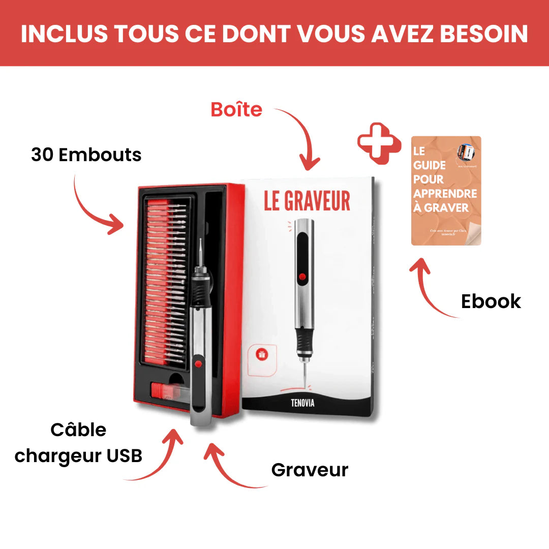 Kit Complet de Gravure Électrique – Le Graveur®