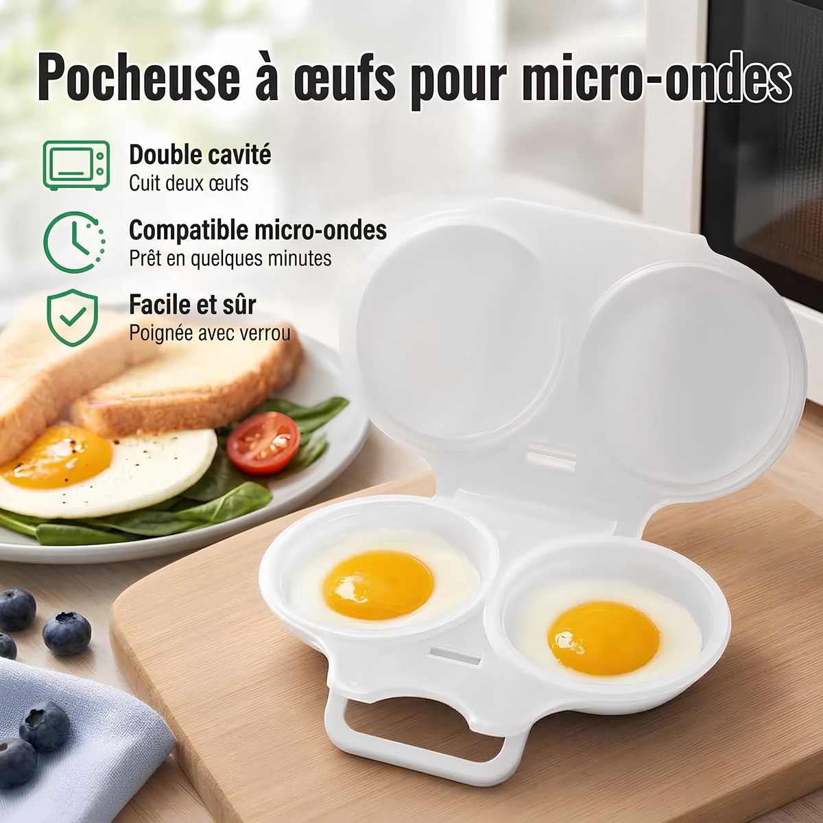 Pocheur d'Œufs Micro-Ondes