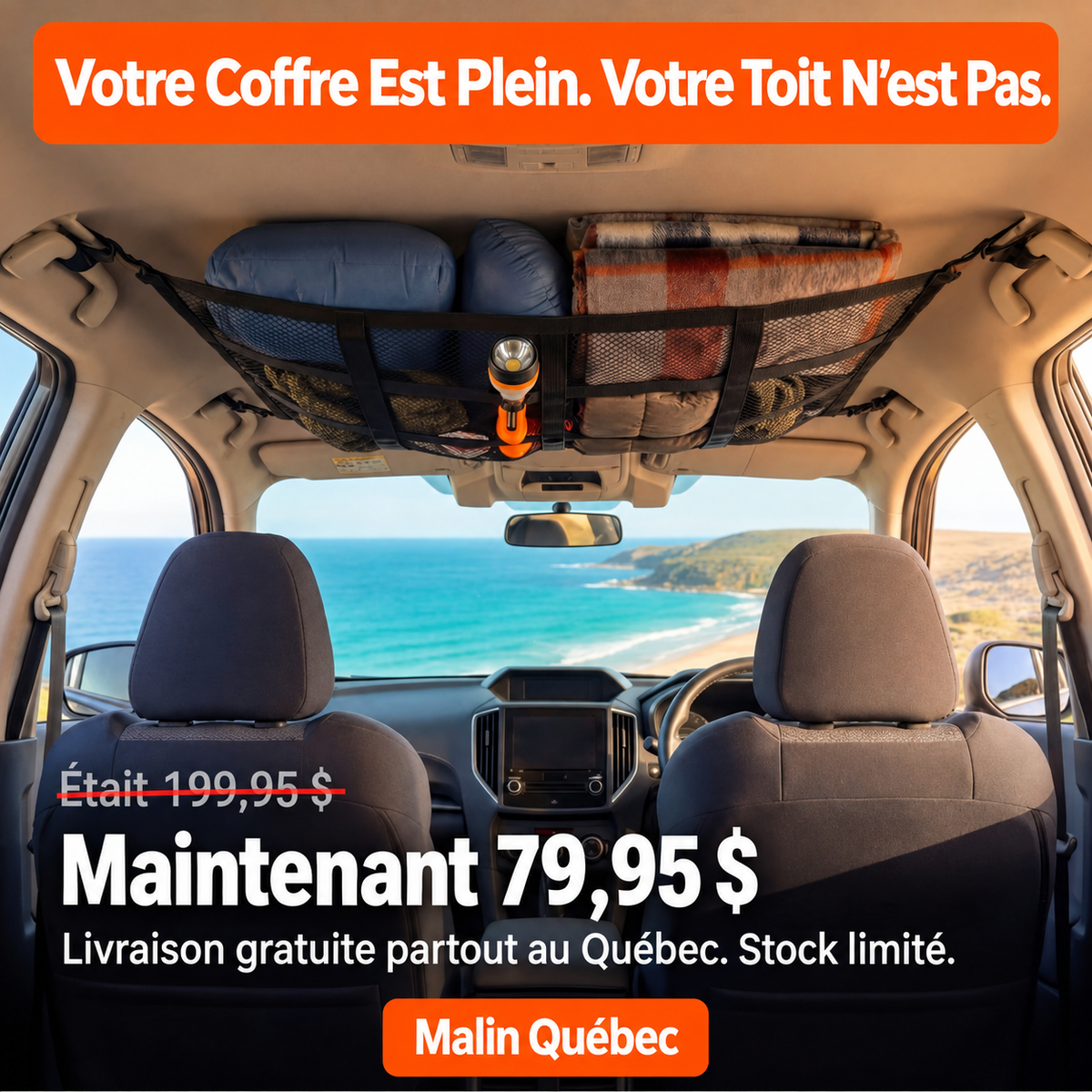 Malin Québec™ Rangement de Plafond