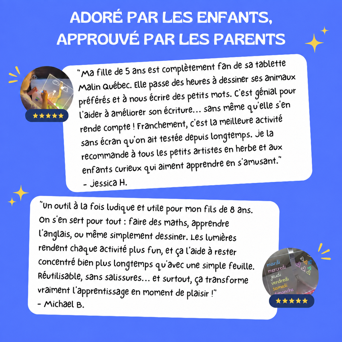 Tablette MagicLight – Dessine avec de la lumière, stimule l'imaginaire