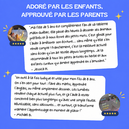 Tablette MagicLight – Dessine avec de la lumière, stimule l'imaginaire